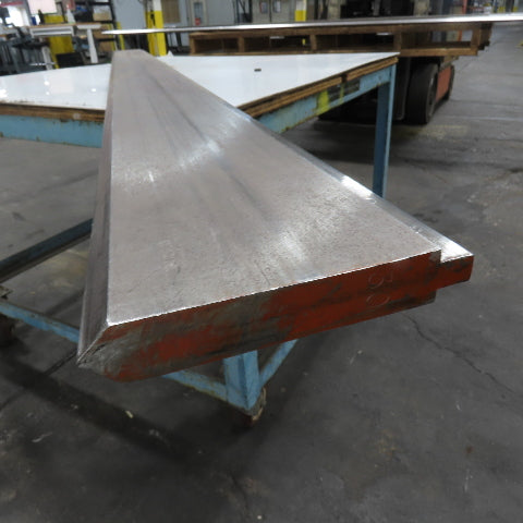 96" Long 90° V-Forming Press Brake Die Punch 6" W 15/16" Thick 1/2" Tang