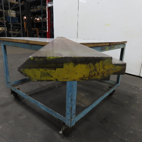 144-1/2" Long 90° V-Forming Press Brake Die Punch 5-1/4" W 1" Thick 1/2" Tang