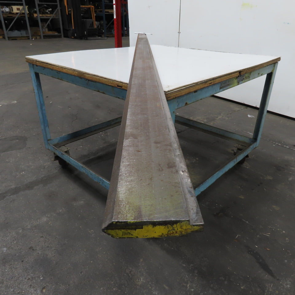 144-1/2" Long 90° V-Forming Press Brake Die Punch 5-1/4" W 1" Thick 1/2" Tang