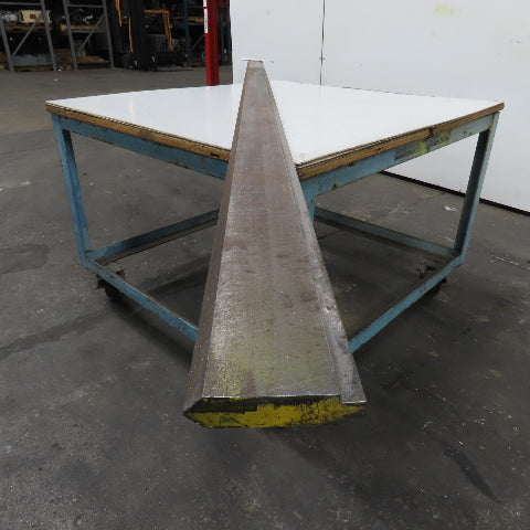 144-1/2" Long 90° V-Forming Press Brake Die Punch 5-1/4" W 1" Thick 1/2" Tang