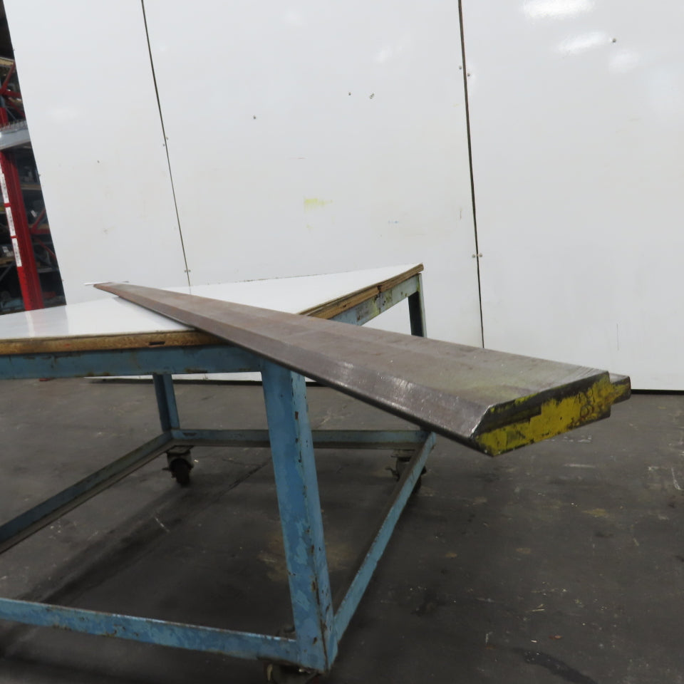 144-1/2" Long 90° V-Forming Press Brake Die Punch 5-1/4" W 1" Thick 1/2" Tang