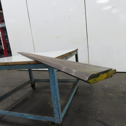 144-1/2" Long 90° V-Forming Press Brake Die Punch 5-1/4" W 1" Thick 1/2" Tang
