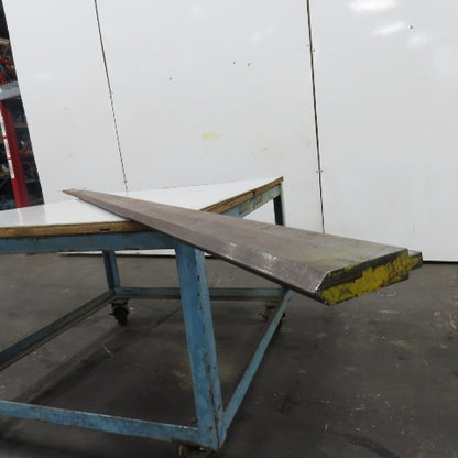 144-1/2" Long 90° V-Forming Press Brake Die Punch 5-1/4" W 1" Thick 1/2" Tang