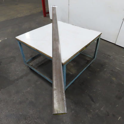 144-1/2" Long 90° V-Forming Press Brake Die Punch 5-1/4" W 1" Thick 1/2" Tang
