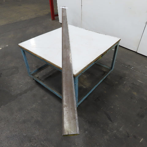 144-1/2" Long 90° V-Forming Press Brake Die Punch 5-1/4" W 1" Thick 1/2" Tang