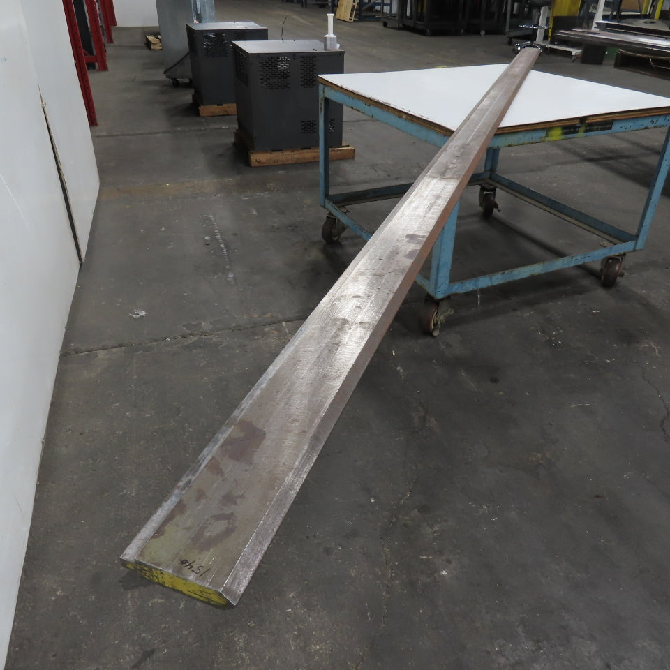 144-1/2" Long 90° V-Forming Press Brake Die Punch 5-1/4" W 1" Thick 1/2" Tang