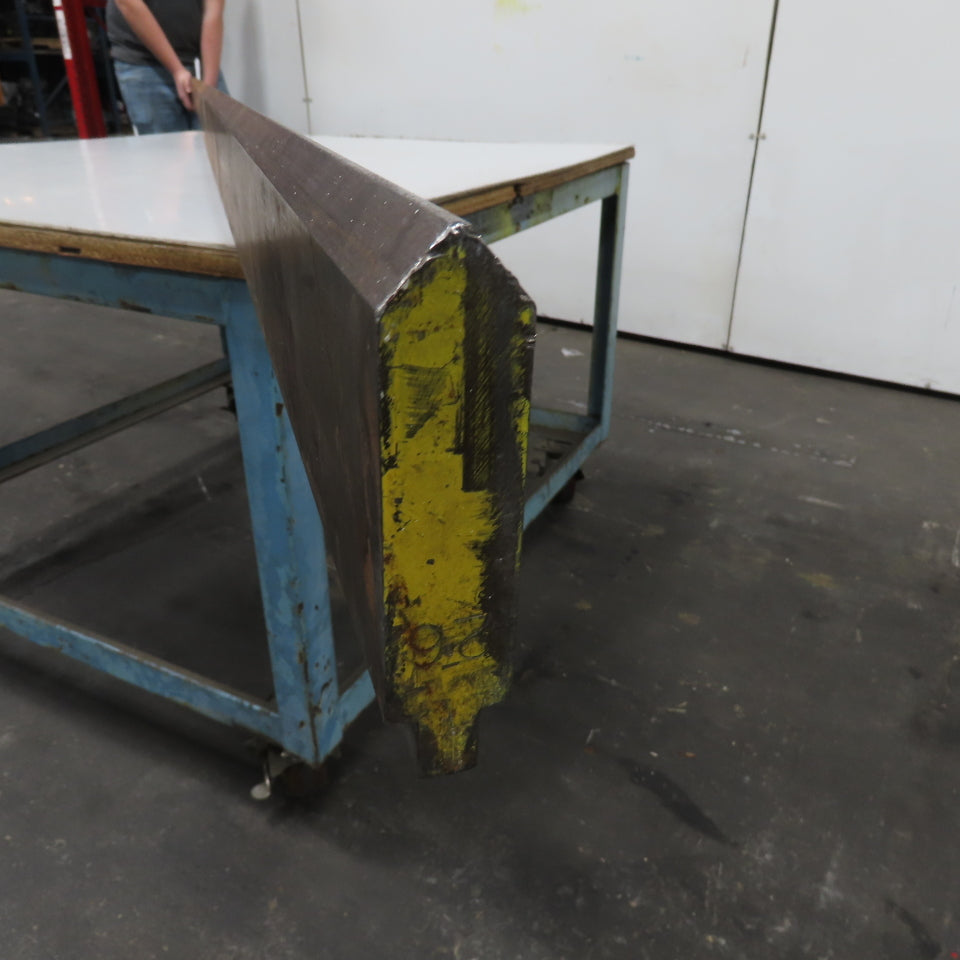 144-1/2" Long 90° V-Forming Press Brake Die Punch 5-1/4" W 1" Thick 1/2" Tang