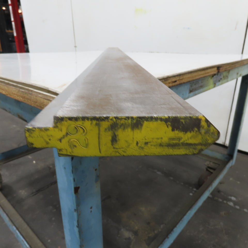 72" Long 90° V-Forming Press Brake Die Punch 4-3/16" W 15/16" Thick 1/2" Tang