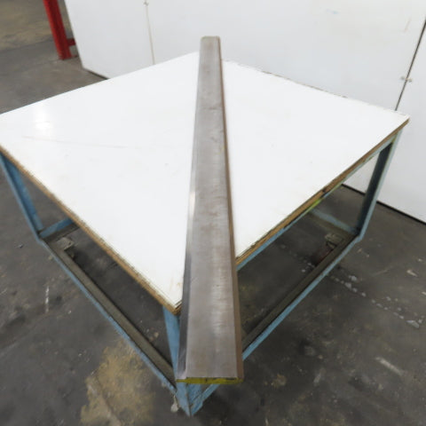 72" Long 90° V-Forming Press Brake Die Punch 4-3/16" W 15/16" Thick 1/2" Tang