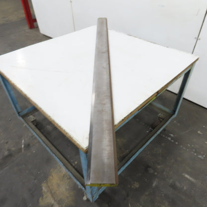 72" Long 90° V-Forming Press Brake Die Punch 4-3/16" W 15/16" Thick 1/2" Tang