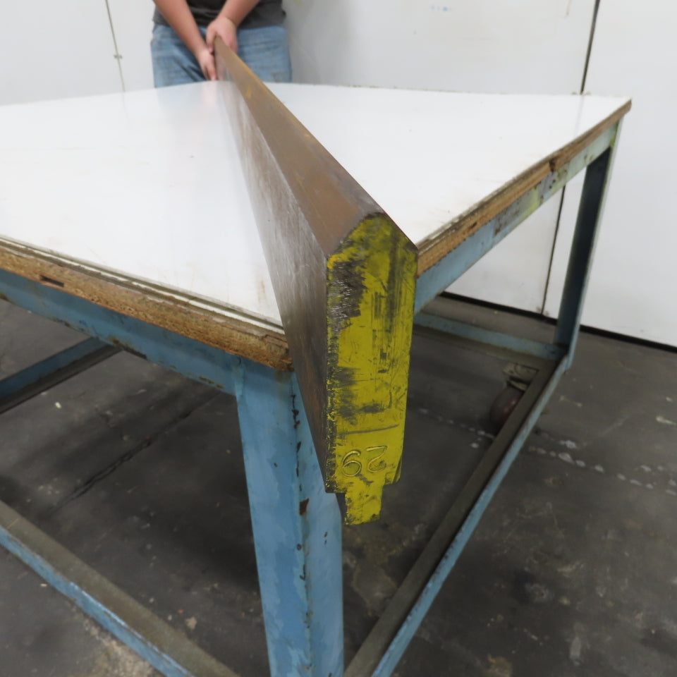 72" Long 90° V-Forming Press Brake Die Punch 4-3/16" W 15/16" Thick 1/2" Tang
