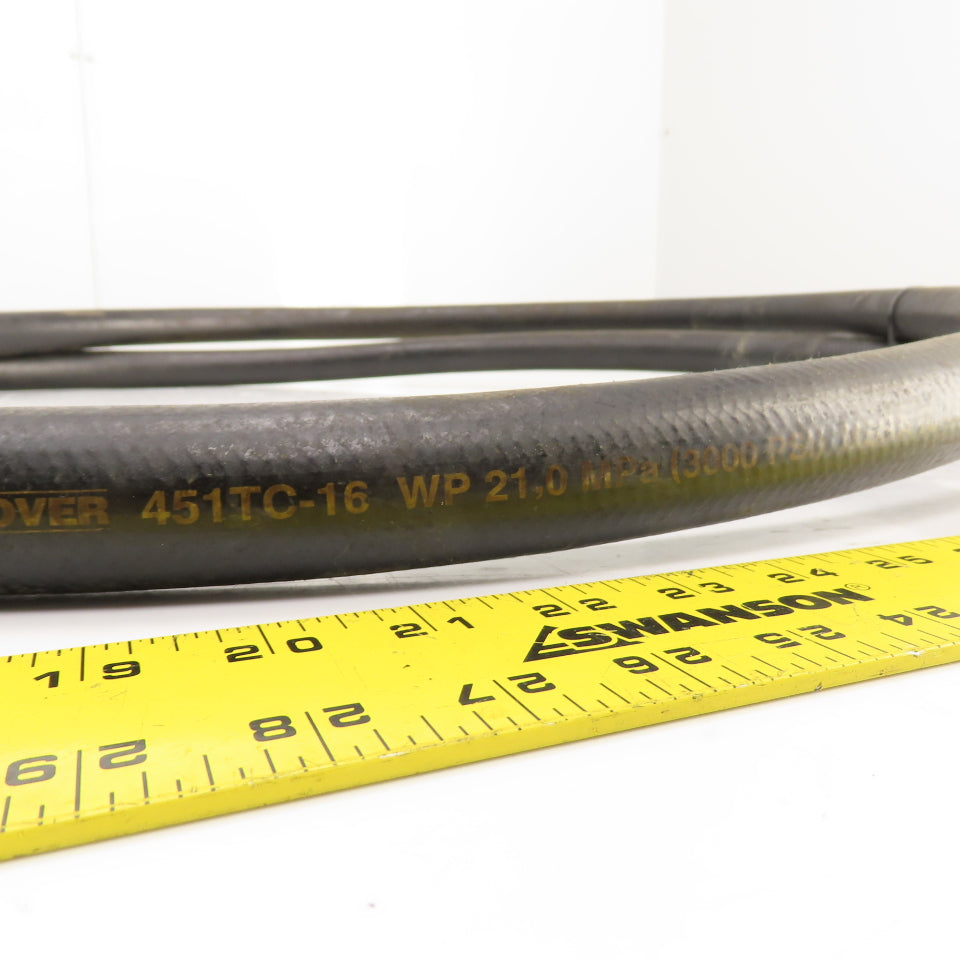 Parker 451TC-16 SAE100R17-16 8' OAL Hydraulic Hose 21.0 Mpa (3000PSI) 25mm 1" ID