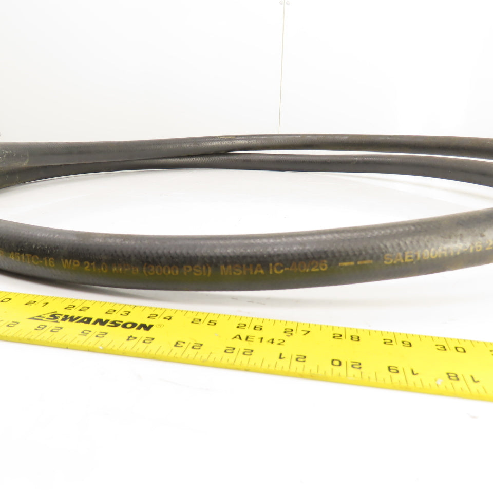 Parker 451TC-16 SAE100R17-16 8' OAL Hydraulic Hose 21.0 Mpa (3000PSI) 25mm 1" ID