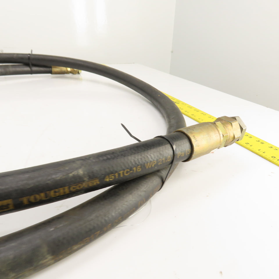 Parker 451TC-16 SAE100R17-16 8' OAL Hydraulic Hose 21.0 Mpa (3000PSI) 25mm 1" ID