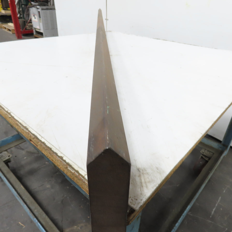 74" Long 90° V-Forming Press Brake Die Punch 5-5/8" W 1-1/8" Thick 1/2" Tang