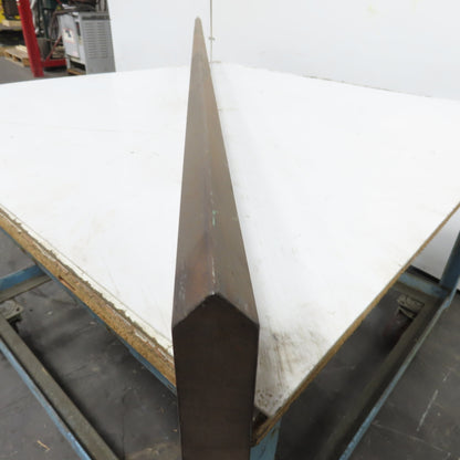 74" Long 90° V-Forming Press Brake Die Punch 5-5/8" W 1-1/8" Thick 1/2" Tang