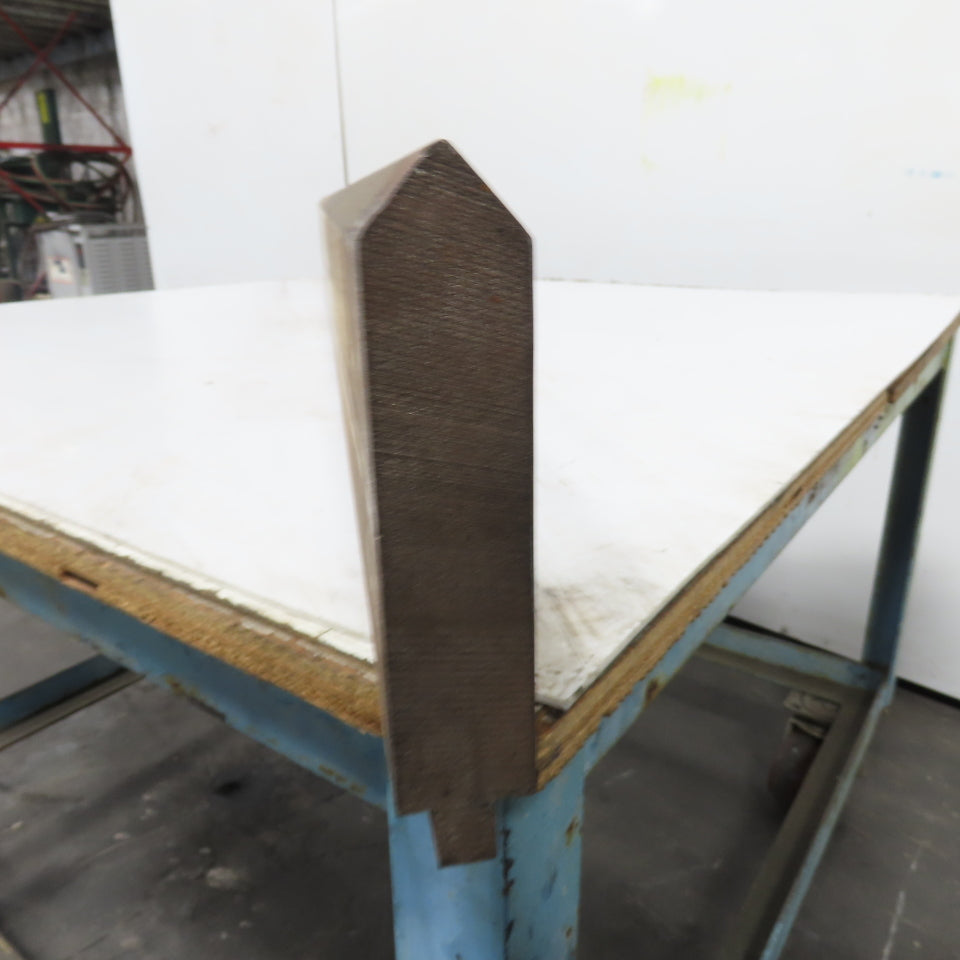 74" Long 90° V-Forming Press Brake Die Punch 5-5/8" W 1-1/8" Thick 1/2" Tang