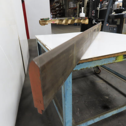 74" Long 90° V-Forming Press Brake Die Punch 5-5/8" W 1-1/8" Thick 1/2" Tang