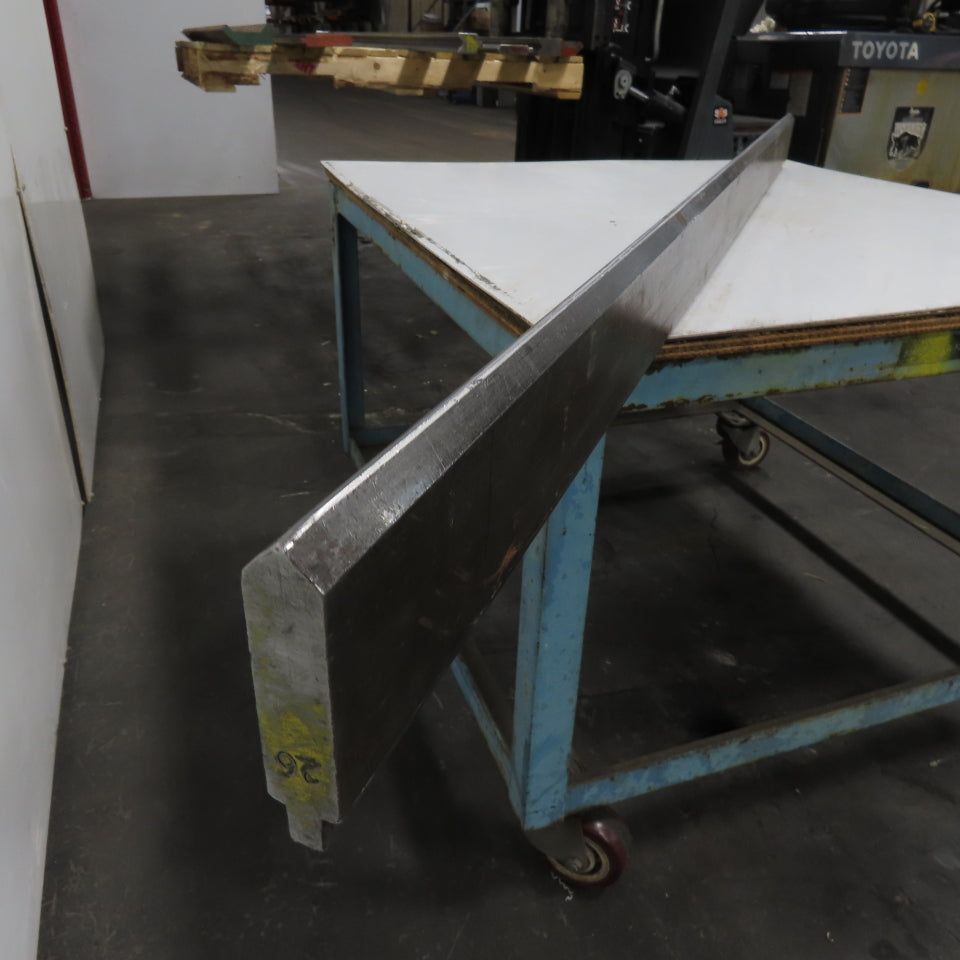 72-1/2" Long 90° V-Forming Press Brake Die Punch 4-1/4" W 1" Thick 1/2" Tang
