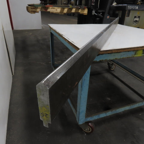 72-1/2" Long 90° V-Forming Press Brake Die Punch 4-1/4" W 1" Thick 1/2" Tang