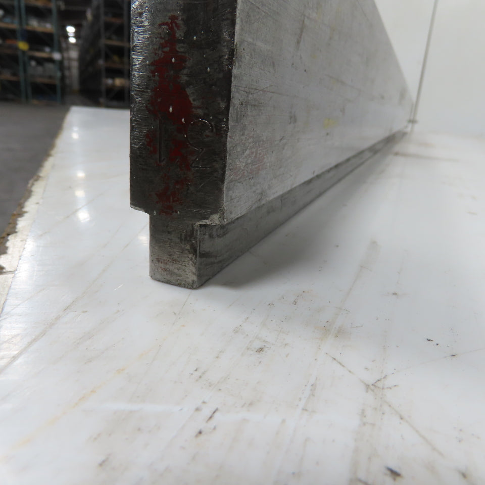 74" Long 90° V-Forming Press Brake Die Punch 4-1/4" W 15/16" Thick 1/2" Tang