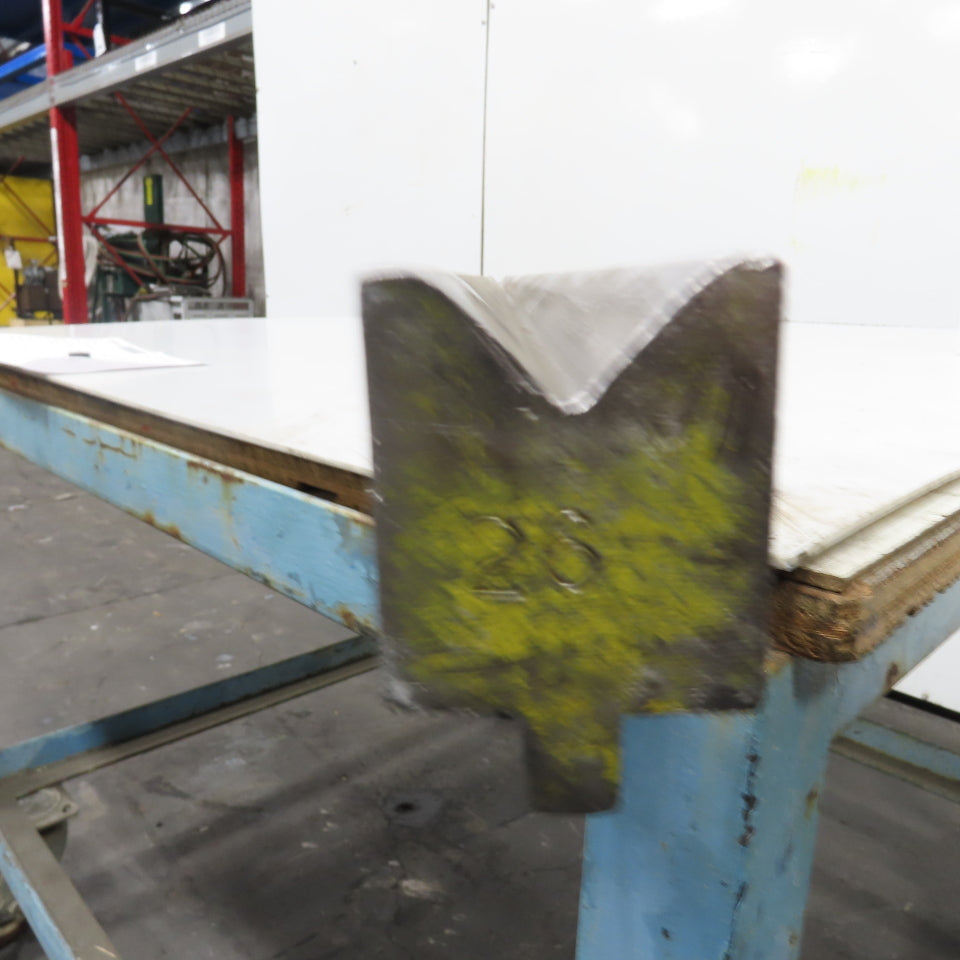 72-1/2"L 90° V-Forming Press Brake Die Block 1/2"Tang 1-15/16" Thick 2-7/8" Tall