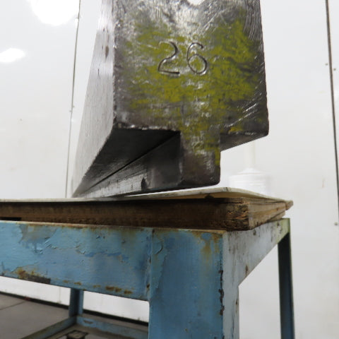 72-1/2"L 90° V-Forming Press Brake Die Block 1/2"Tang 1-15/16" Thick 2-7/8" Tall