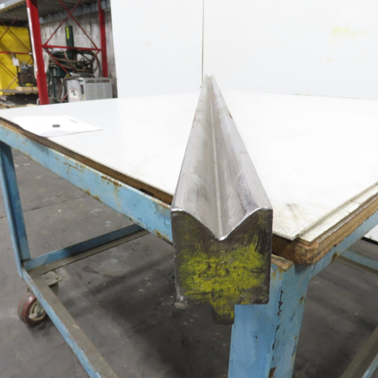 72-1/2"L 90° V-Forming Press Brake Die Block 1/2"Tang 1-15/16" Thick 2-7/8" Tall