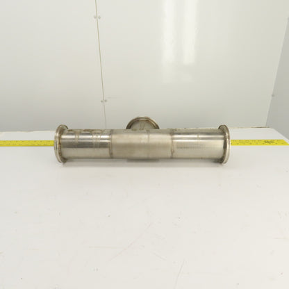 4" Stainless Steel 3-Way Tee (5.1" Flange OD) 21-5/8" OAL