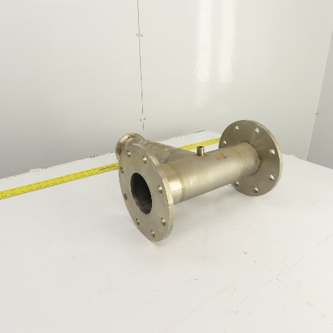 4" Stainless Steel 3-Way Tee (9" Flange OD) 14.5" OAL