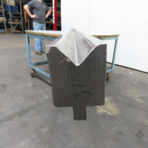 147-5/8" L 90° V-Forming Press Brake Die Block 1/2"Tang 1-7/8" Thick 2-7/8" Tall