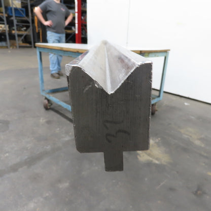147-5/8" L 90° V-Forming Press Brake Die Block 1/2"Tang 1-7/8" Thick 2-7/8" Tall