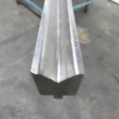 147-5/8" L 90° V-Forming Press Brake Die Block 1/2"Tang 1-7/8" Thick 2-7/8" Tall