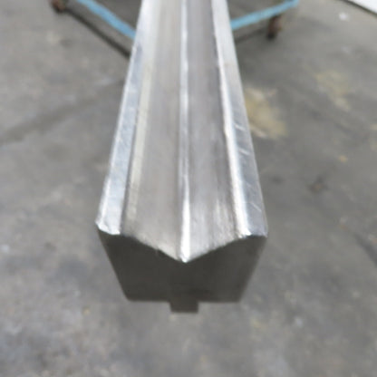 147-5/8" L 90° V-Forming Press Brake Die Block 1/2"Tang 1-7/8" Thick 2-7/8" Tall