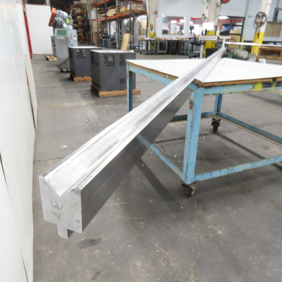 147-5/8" L 90° V-Forming Press Brake Die Block 1/2"Tang 1-7/8" Thick 2-7/8" Tall