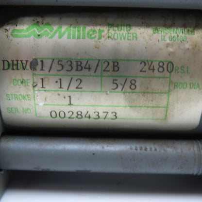 Miller DHV 1/53B4/2B 1-1/2" Bore 1" Double Stroke Hydraulic Cylinder