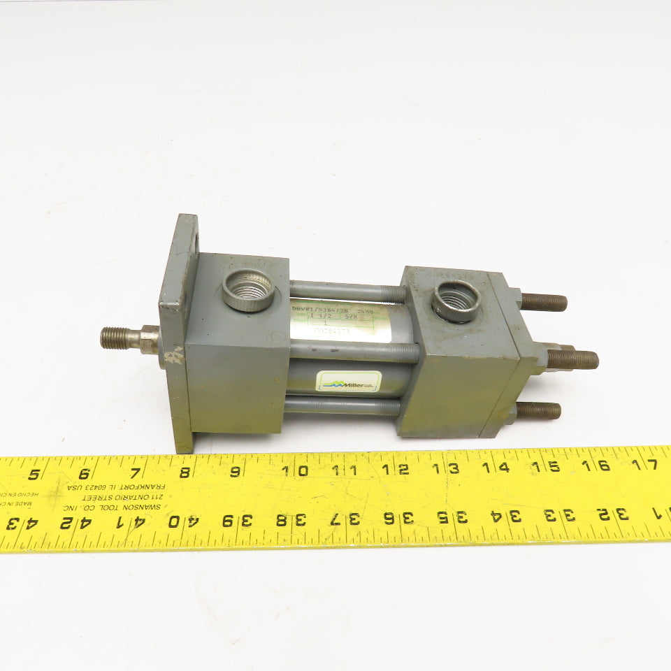 Miller DHV 1/53B4/2B 1-1/2" Bore 1" Double Stroke Hydraulic Cylinder