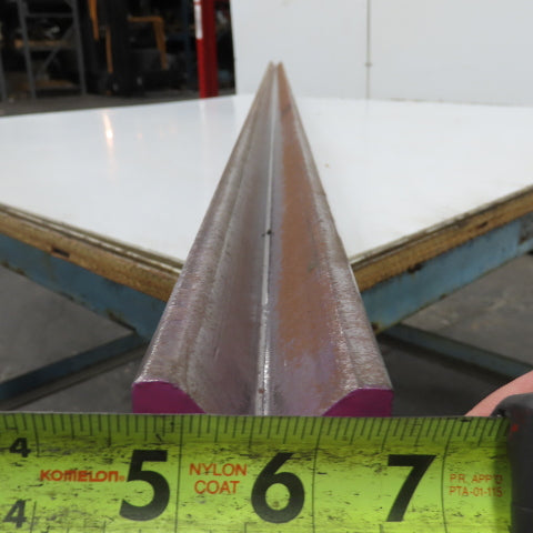 96" L 90° V-Forming Press Brake Die Block 1/2" Tang 1-15/16" Thick 2-7/8" Tall