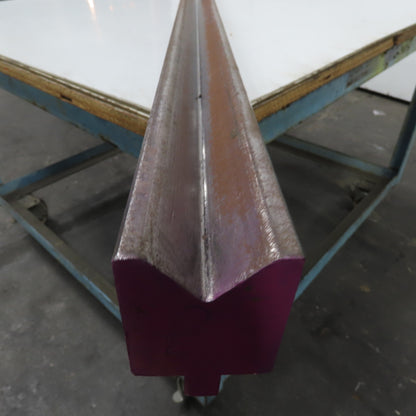 96" L 90° V-Forming Press Brake Die Block 1/2" Tang 1-15/16" Thick 2-7/8" Tall