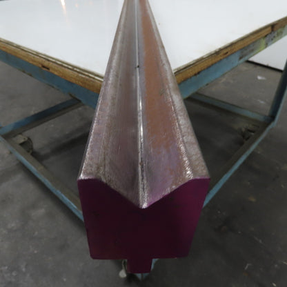 96" L 90° V-Forming Press Brake Die Block 1/2" Tang 1-15/16" Thick 2-7/8" Tall