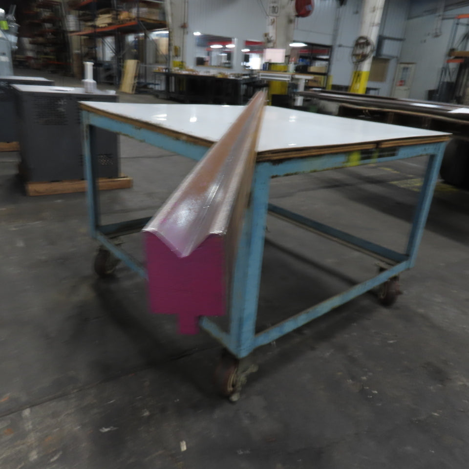 96" L 90° V-Forming Press Brake Die Block 1/2" Tang 1-15/16" Thick 2-7/8" Tall