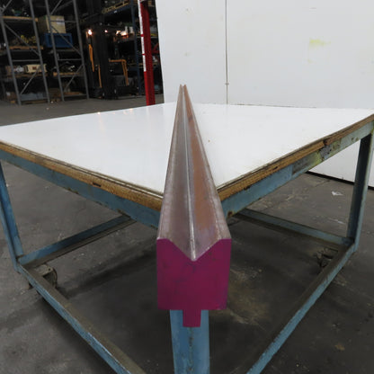 96" L 90° V-Forming Press Brake Die Block 1/2" Tang 1-15/16" Thick 2-7/8" Tall