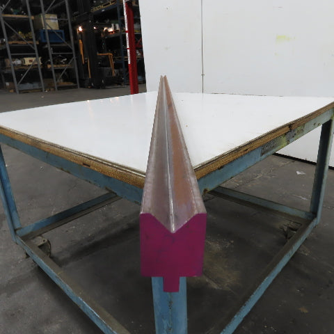 96" L 90° V-Forming Press Brake Die Block 1/2" Tang 1-15/16" Thick 2-7/8" Tall