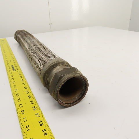 2-1/2" NPT Female x Female Stainless Steel Braided Flexible Hose 30" OAL