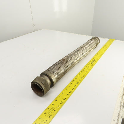 2-1/2" NPT Female x Female Stainless Steel Braided Flexible Hose 30" OAL