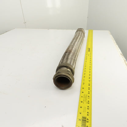 2-1/2" NPT Female x Female Stainless Steel Braided Flexible Hose 30" OAL