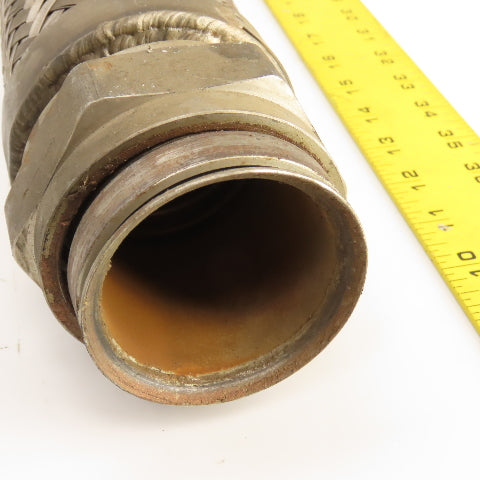 2-1/2" NPT Female x Female Stainless Steel Braided Flexible Hose 30" OAL