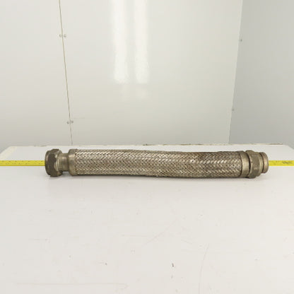 2-1/2" NPT Female x Female Stainless Steel Braided Flexible Hose 30" OAL