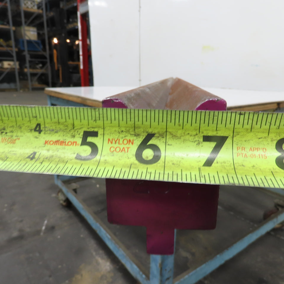 98" L 90° V-Forming Press Brake Die Block 1/2" Tang 1-15/16" Thick 2-7/8" Tall