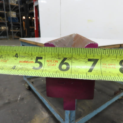 98" L 90° V-Forming Press Brake Die Block 1/2" Tang 1-15/16" Thick 2-7/8" Tall